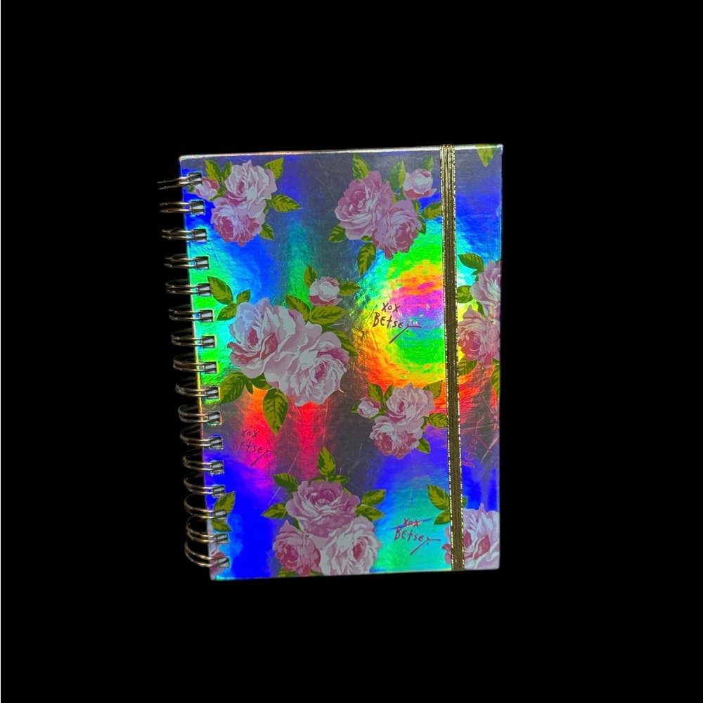 Betsey Johnson Holographic Floral Notebook